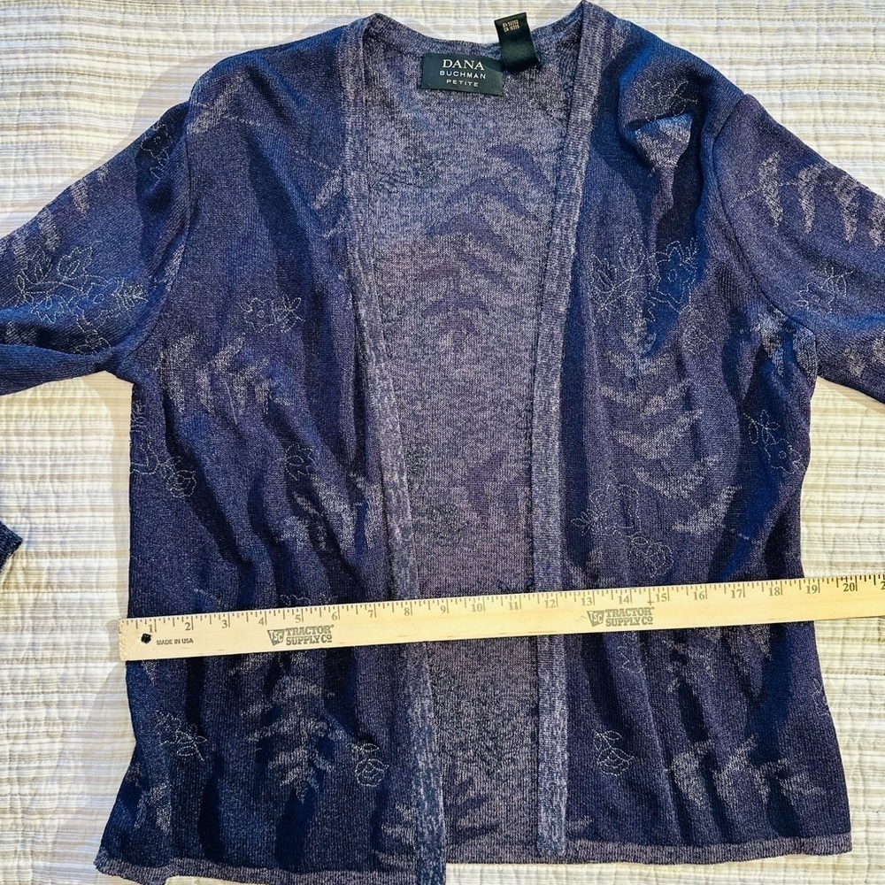 Dana Buchman Petite Purple Tank and Cardigan Set, Size M - Picture 11 of 13